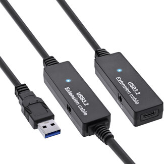 InLine® InLine® USB 3.2 Gen.1 active extension, USB-A male to USB-C female, 15m