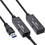 InLine® USB 3.2 Gen.1 active extension, USB-A male to USB-C female, 15m