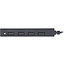 InLine® USB 2.0 HUB, 4 port, USB-A male to 4x USB-A female, black, 15cm, slim design
