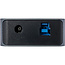 InLine® USB 3.2 Gen.1 hub, 7-port, with switch, aluminium, grey, with power supply unit