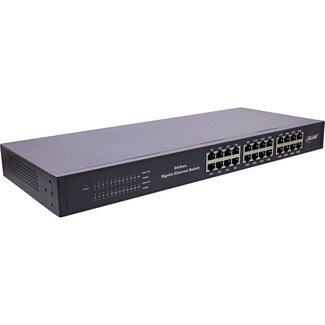 InLine® InLine® Gigabit Network Switch 24-Port, 1Gb/s, 19" 1U, metal, fanless