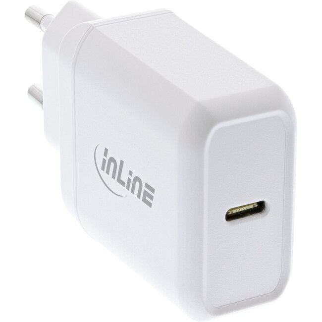 InLine® USB PD Charger Single USB Type-C, Power Delivery, 25W, white