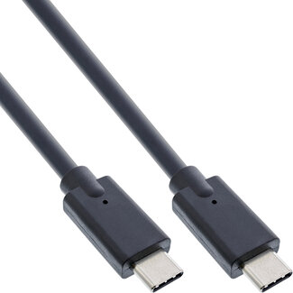 InLine® InLine® USB 3.2 Gen.2 Cable, USB Type-C male/male, black, 0.3m