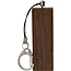 InLine® USB 3.0 Flash drive 128GB, woodline walnut, with Keychain