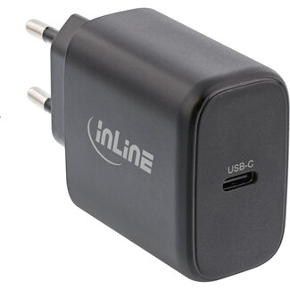 InLine® InLine® USB PD power supply, GaN charger, Single USB-C, Power Delivery, 65W, black