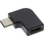 InLine® USB 3.1 Adapter, Type C male to C female, angled (Gen.2)