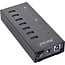 InLine® USB 3.2 Gen.1 7 Port Hub Aluminium Case with 2.5A Power Supply black