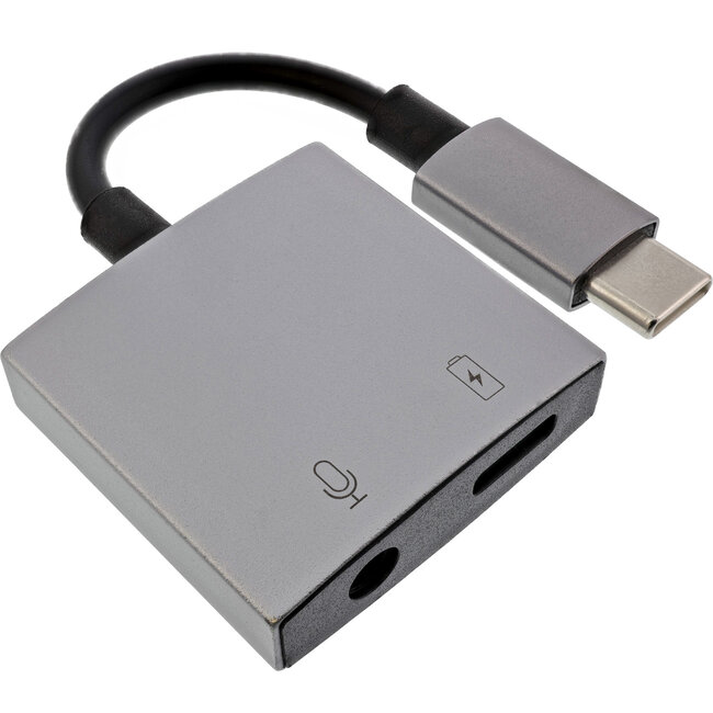 InLine® USB-C Audio Adapter Cable, USB-C to 3.5mm Jack + PD 30W