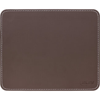 InLine® InLine® Mouse Pad Premium PU Leather 255x220x3mm brown