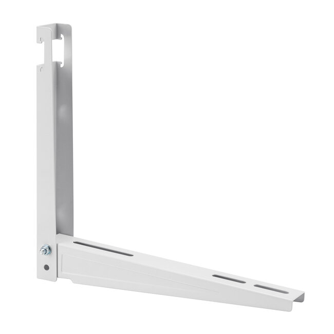 InLine® Bracket for split air conditioner outdoor unit or heat pump, wall bracket, white