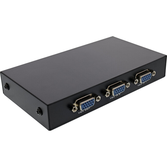 InLine® VGA switch manual 2-port, 15-pin Sub-D HD