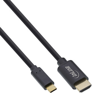 InLine® InLine® USB Display Cable, USB Type-C male to HDMI male (DP Alt Mode), 4K2K, black, 5m