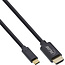 InLine® USB Display Cable, USB Type-C male to HDMI male (DP Alt Mode), 4K2K, black, 5m