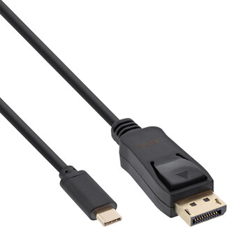 InLine® InLine® USB Display Cable, USB Type-C male to DisplayPort male (DP Alt Mode), 4K2K, black, 2m