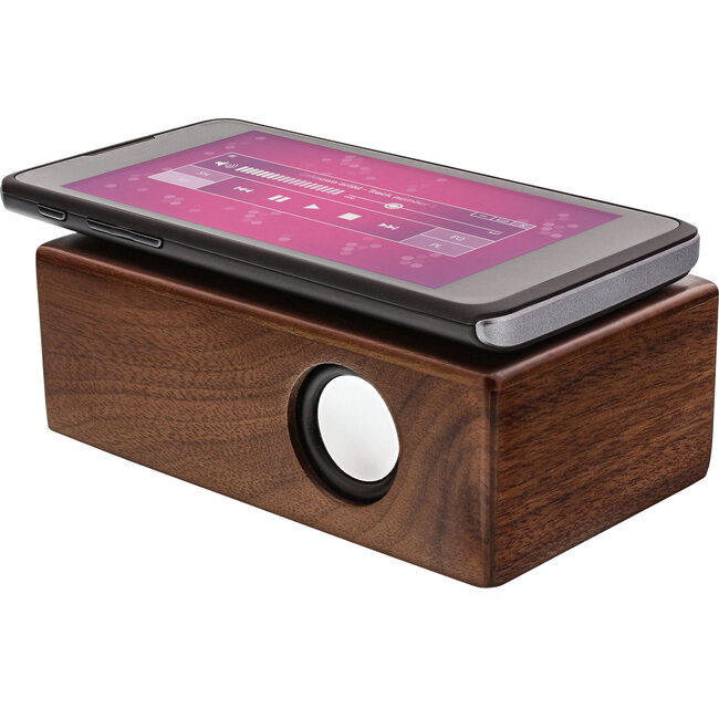 InLine® "woodbrick" Speaker in real Wooden Walnut Case