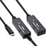 InLine® USB 3.2 Gen.1 active extension, USB-C male to USB-C female, 10m