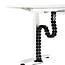 InLine® Cable duct flexible for height-adjustable desks, 4 compartments, 68x36mm max. 1.28m, black