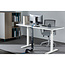 InLine® Cable duct flexible for height-adjustable desks, 4 compartments, 68x36mm max. 1.28m, black