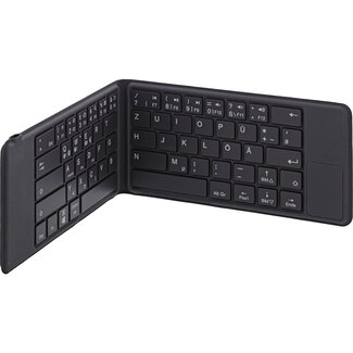 InLine® InLine® foldable Bluetooth keyboard "BT-Pocket", grey, for up to 3 Bluetooth devices