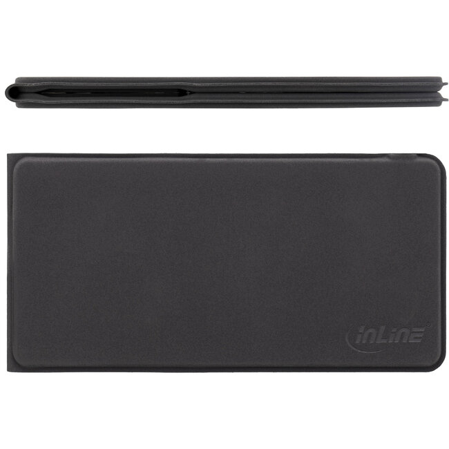 InLine® foldable Bluetooth keyboard "BT-Pocket", grey, for up to 3 Bluetooth devices