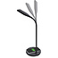 InLine® SmartHome LED Table lamp with Qi charger and USB A F Plug, black