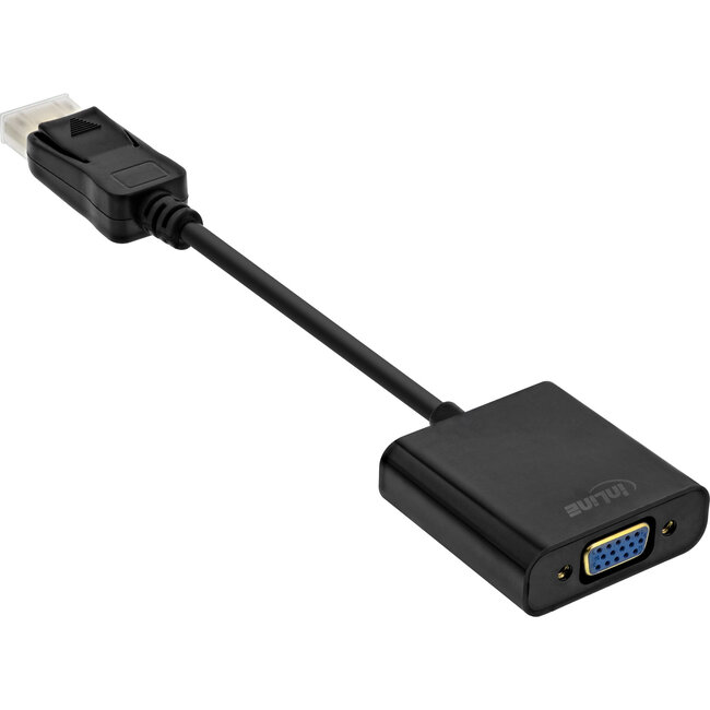 InLine® Basic DisplayPort Adapter Cable, DisplayPort male to VGA female black 0.15m