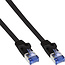 InLine® Flat Patch Cable U/FTP Cat.6A black 2m