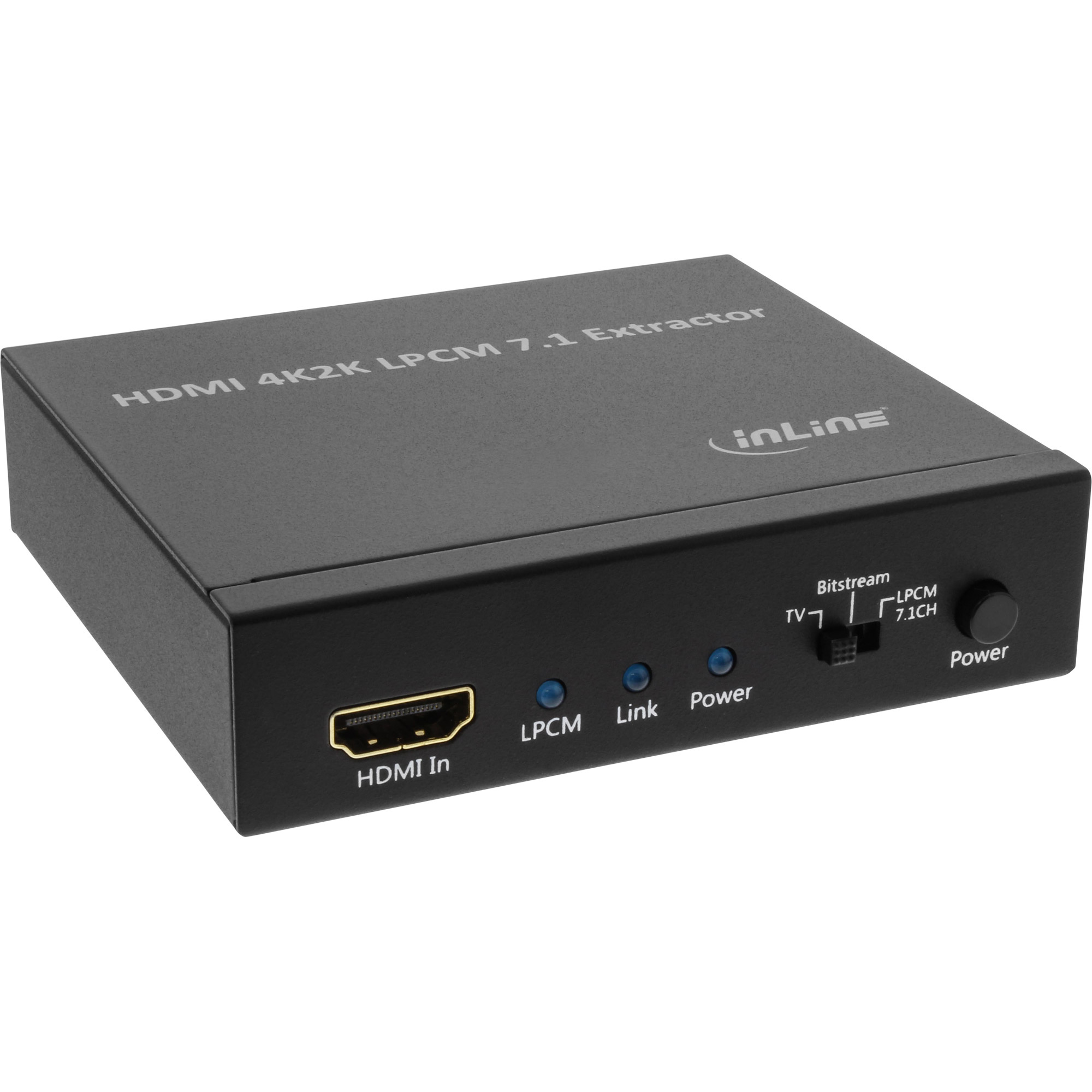 InLine 4K2K HDMI naar 7.1 kanaals audio extractor