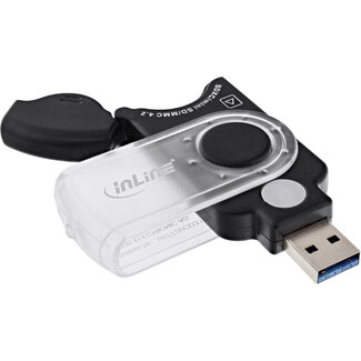 InLine® InLine® Mobile card reader USB 3.0, for SD/SDHC/SDXC, microSD