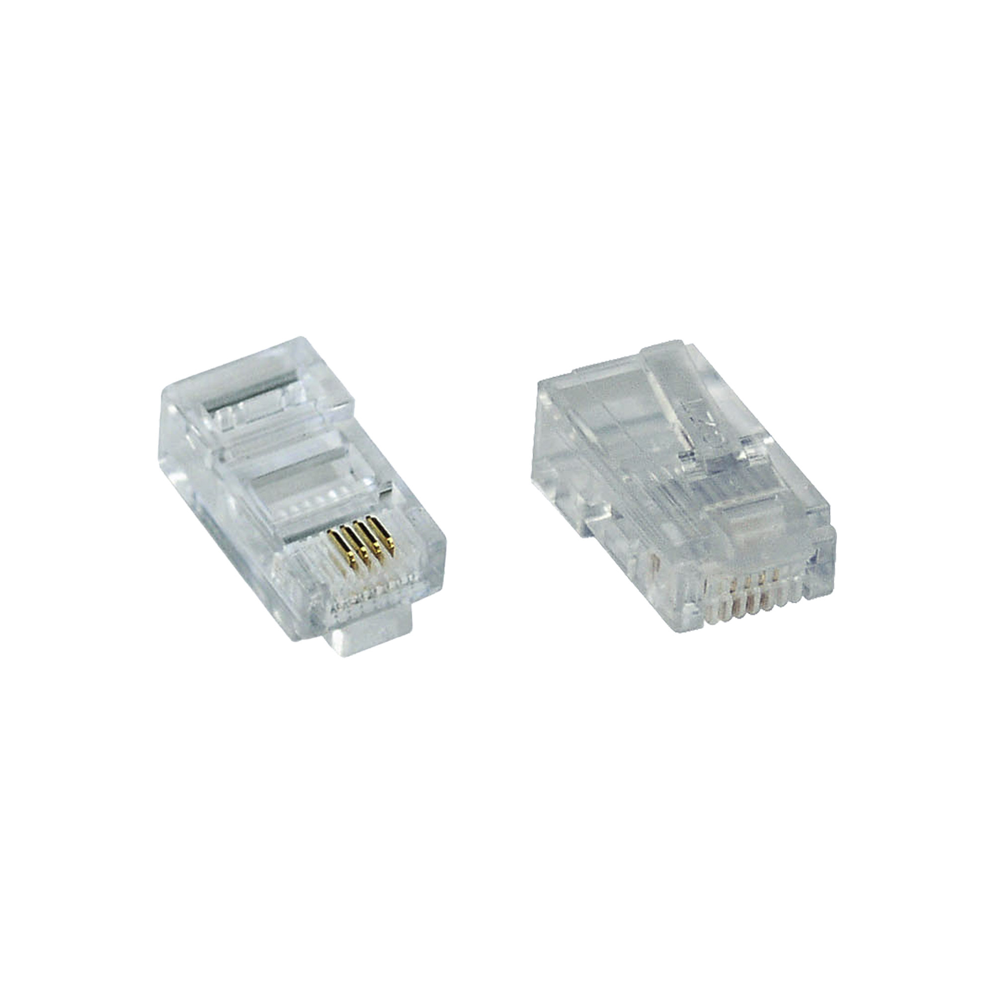 InLine 73098L. Aansluiting(en): RJ45, Kleur van het product: Transparant. Aantal per verpakking: 100 stuk(s)