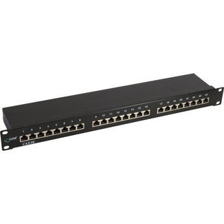 InLine® InLine® Patch Panel 19" Cat.5e 24 Port 1U black RAL9005