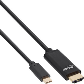 InLine® InLine® USB Display Cable, USB Type-C male to HDMI male (DP Alt Mode), 4K2K, black, 3m