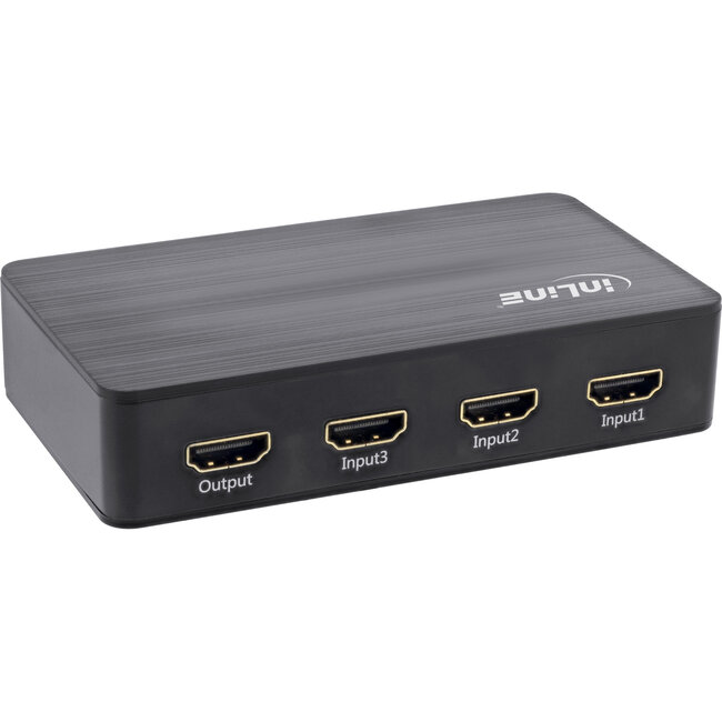 InLine® HDMI Switch, 3 port, 4K2K@60Hz, HDCP 2.2