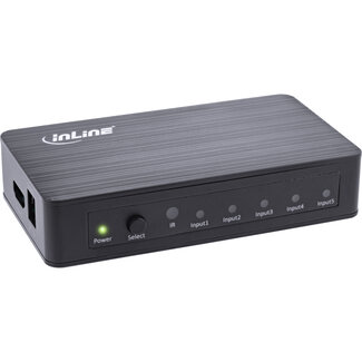 InLine® InLine® HDMI Switch, 5 port, 4K2K@60Hz, HDCP 2.2