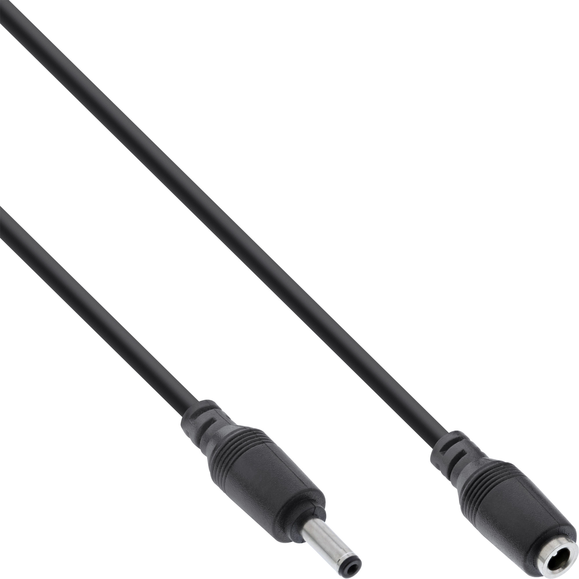 DC Voedingsplug Verlengkabel - 3,5 x 1,35mm - 3 meter - Zwart