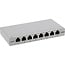 InLine® Patch panel Cat.6A 0.5U 8-port, table/wall mounting, light grey, RAL7035