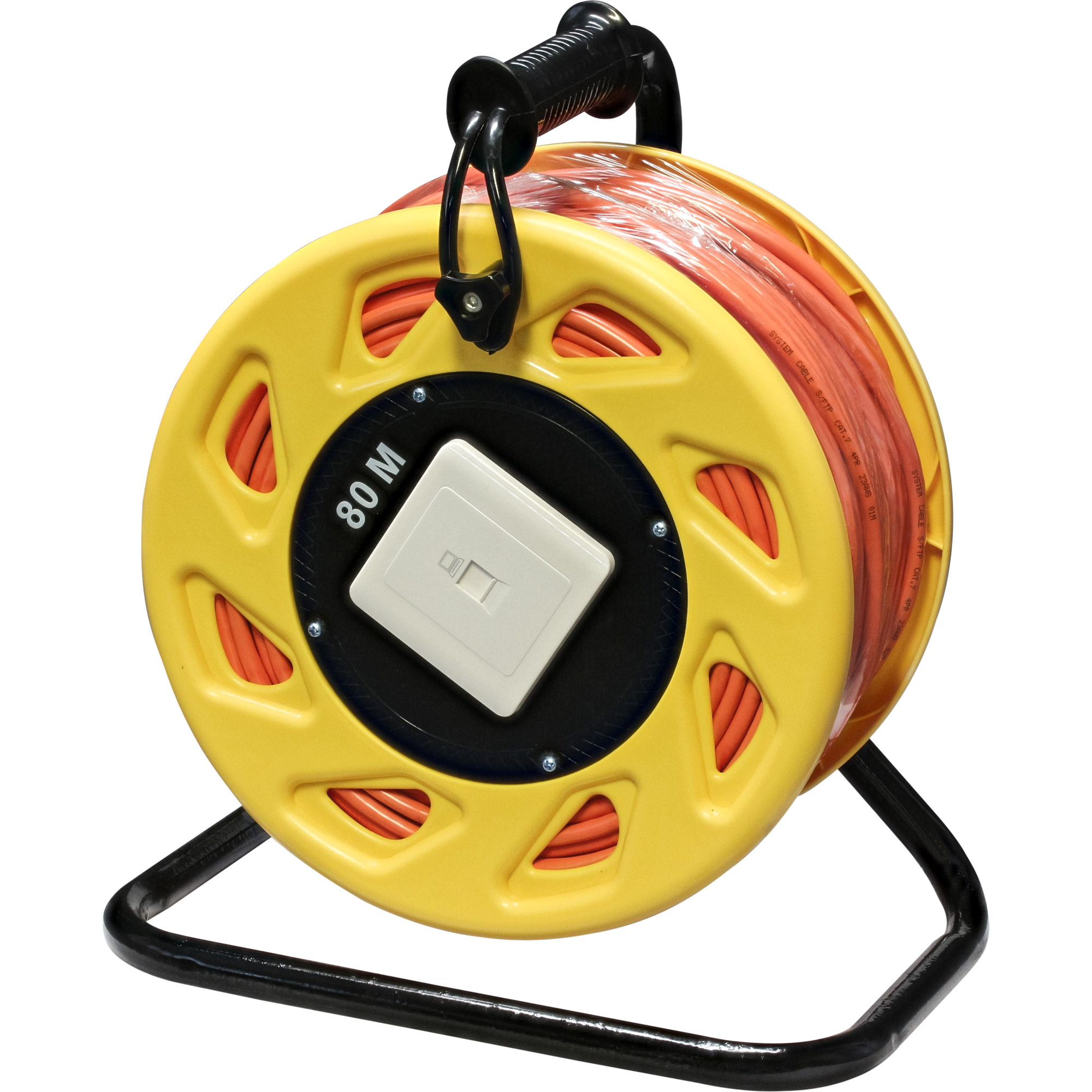 Lindy InLine 78592. Snoerlengte: 80 m, Kabel standaard: Cat6a, Kabelafscherming: S/FTP (S-STP), Aansluiting 1: RJ-45, Aansluiting 2: RJ-45, Overdrachtssnelheid: 10000 Mbit/s