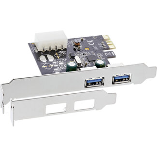 InLine® InLine® USB 3.0 2 Port Host Controller PCIe with Full Size + Low Profile Bracket