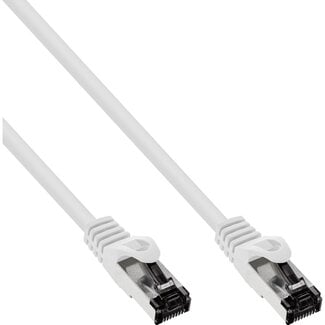 InLine® InLine® Patch Cable S/FTP PiMF Cat.8.1 halogen free 2000MHz white 0.3m