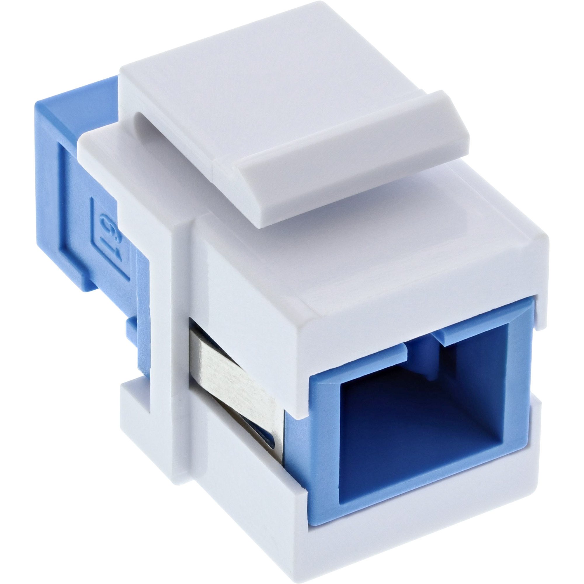 InLine 89988E. Constructietype: Plat, Kleur van het product: Blauw, Wit, Aansluiting 1: SC