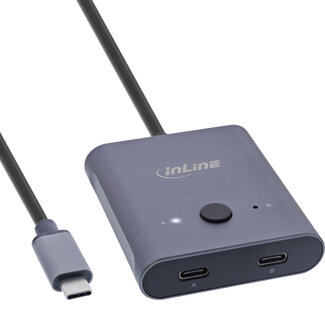 InLine® InLine® USB-C switch, bidirectional switch, 10Gb/s, 100W