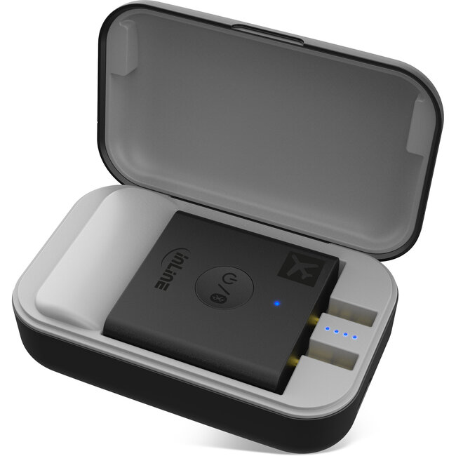 InLine® Airplane Bluetooth Audio Transmitter, BT 5.0, aptX HD/LL, Flight Adapter with Charging Case