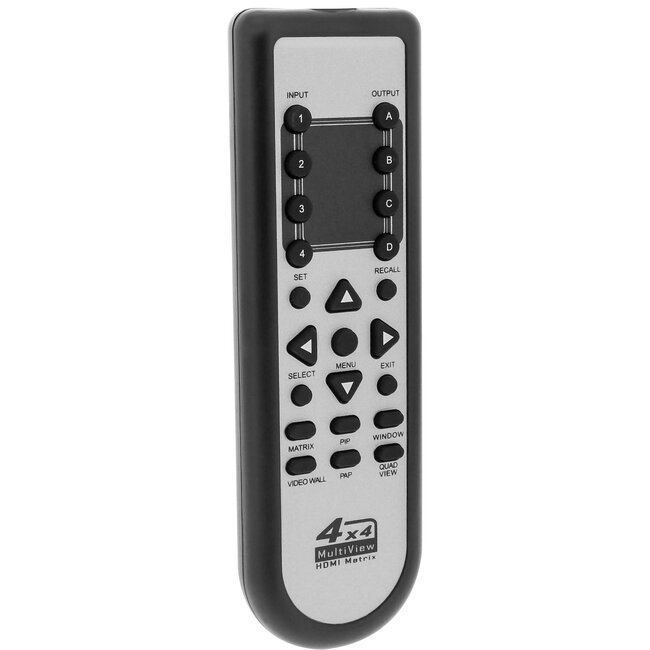 InLine® 4x4 Multi-View HDMI Matrix Switch 4 IN 4 OUT Video Wall FullHD