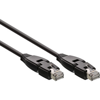 InLine® InLine® 180° Patch Cable S/FTP PiMF Cat.6A 500MHz halogen free Copper black 1m