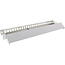 InLine® Blank Patch Panel with pull-out 19" 24 Port 1U light grey RAL7035