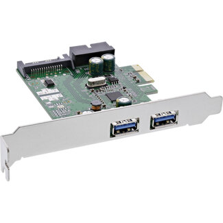 InLine® InLine® 2+2ports USB 3.0 host controller, PCIe, with SATA power and LP bracket