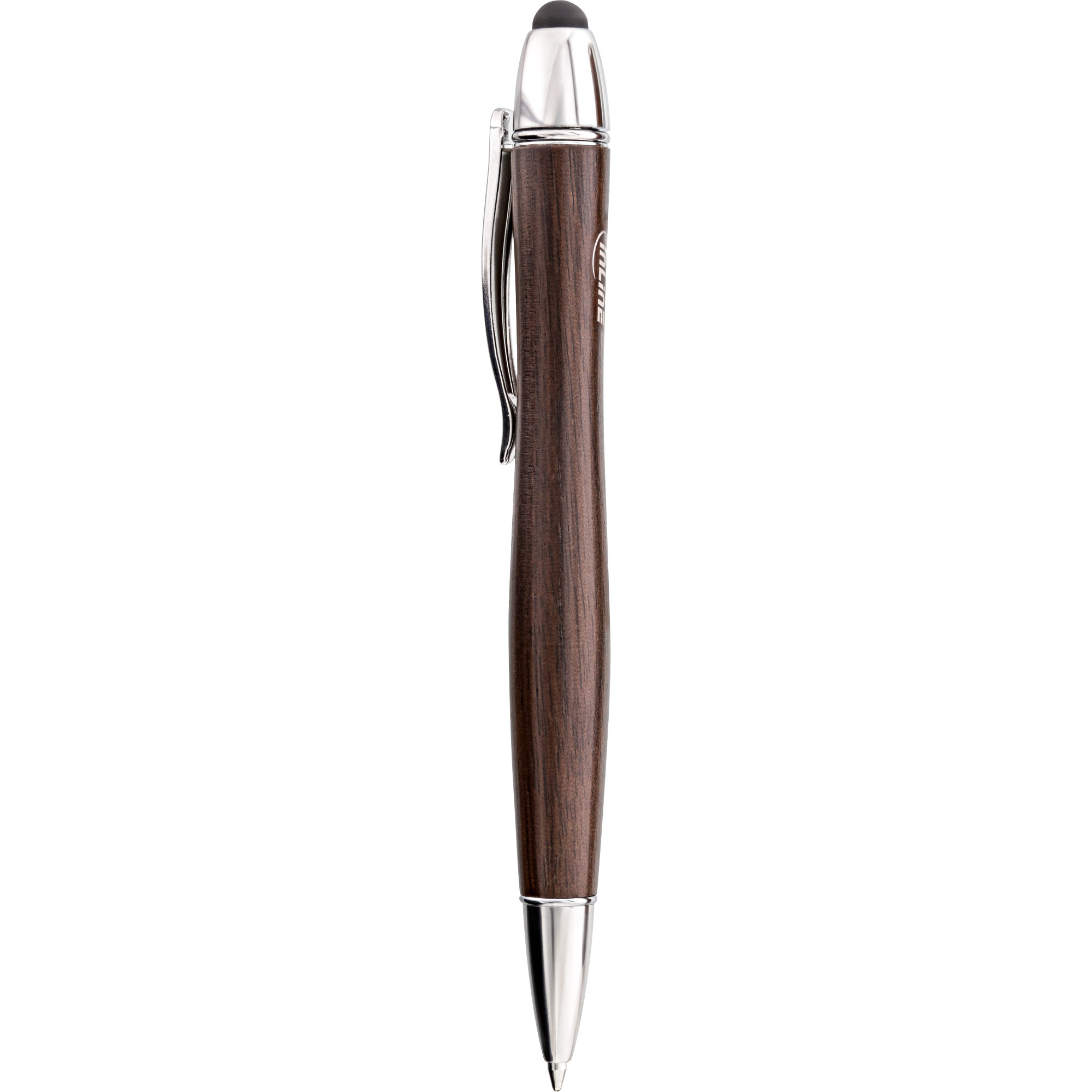 Inline Woodpen stylus + balpen met echt walnotenhout