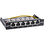 InLine® Patch panel Cat.6A 0.5U 6-port, for table/wall/rail, with dust protection, black