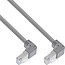 InLine® Patch cable up/down angled, S/FTP (PiMf), Cat.6, 250MHz, PVC,grey, 0.46m