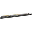 InLine® 19" patch panel Cat.6A 0.5 U 24-port, with dust protection, black